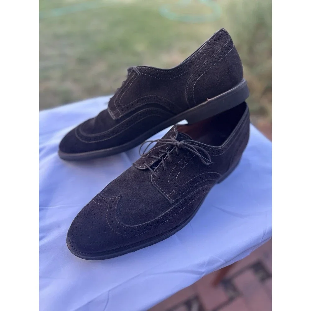 Players Shoe Brown Suede 11.5 M Allen Edmonds Men’s  Clubhouse Shoes Leather